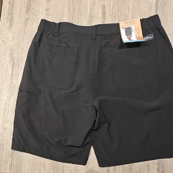 Eddie Bauer Black Flat Front Shorts for Versatile Wear - Picture 9 of 10
